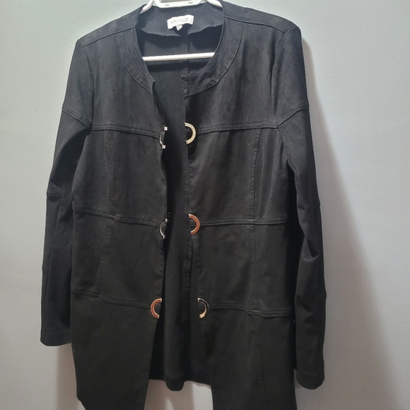 Marie Claire Black Blazer Light Jacket L - Picture 2 of 9